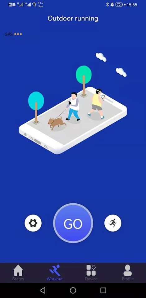 YFit Pro app screenshot 2 — smartwatch fitness tracking and health monitoring