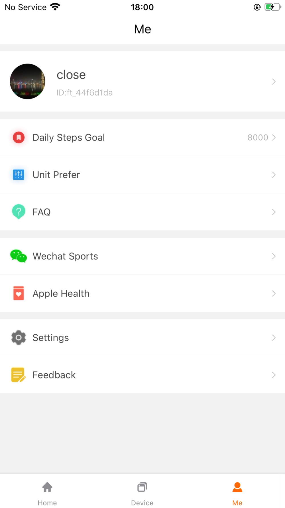 FitCloudPro app screenshot 3 — my profile