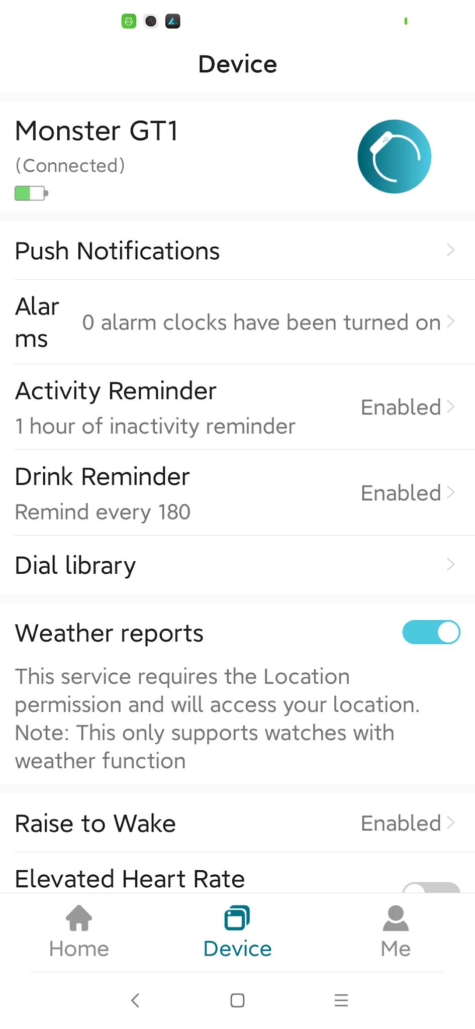 GOBOULT Track app screenshot 2 — smartwatch health tracking and notification interface