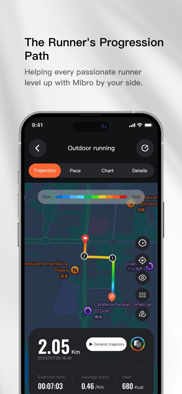 Mibro Fit app screenshot 2 — smartwatch health tracking and workout management