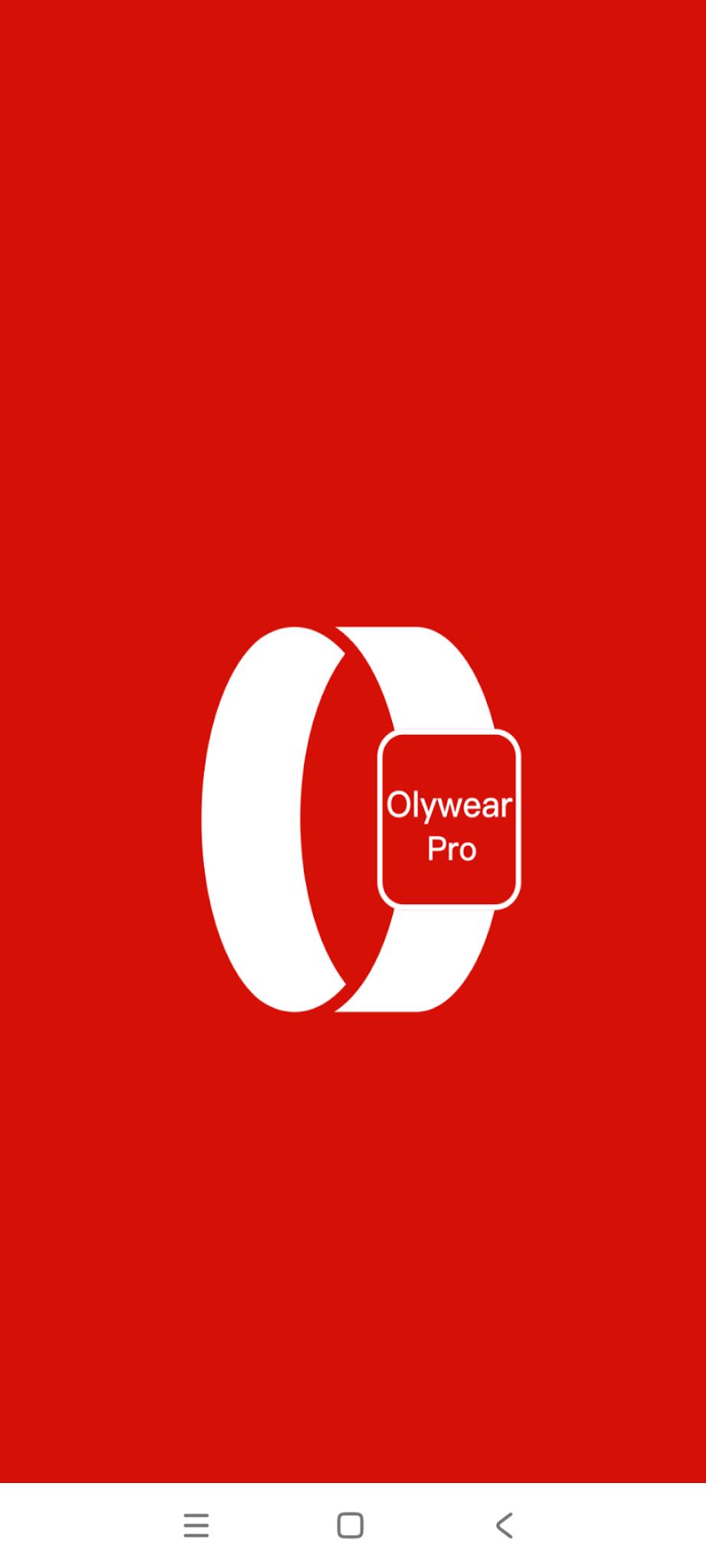 OlyWear Pro app screenshot 1 — smart bracelet health tracking interface