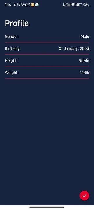 FILA S-WATCH app screenshot 2 — smartwatch health tracking and fitness monitoring interface