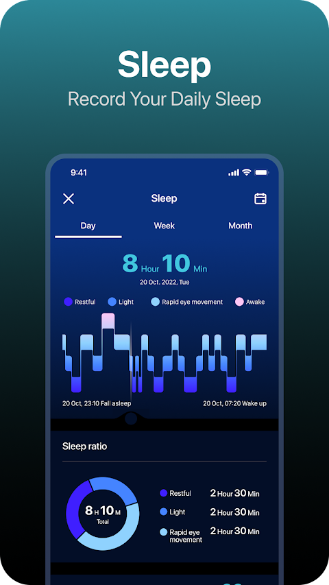 Dare Fit app screenshot 3 — smartwatch health tracking and fitness monitoring