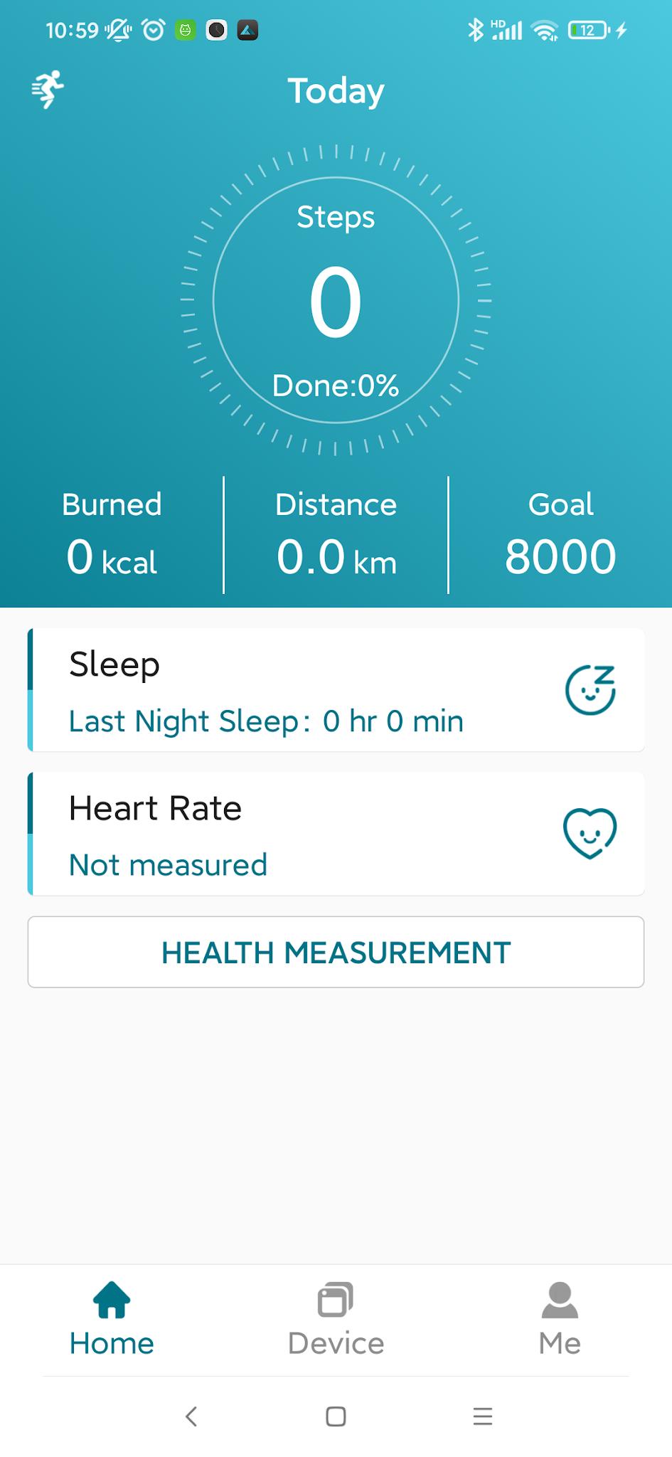 GOBOULT Track app screenshot 1 — smartwatch health tracking and notification interface