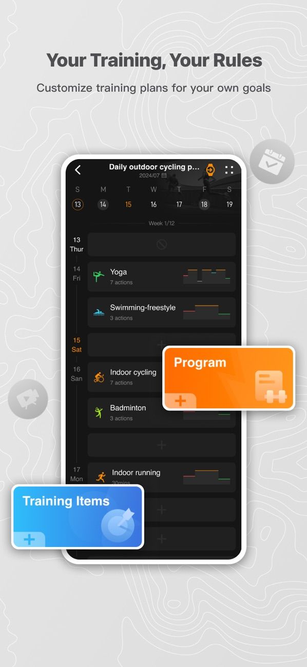 Apexmove app screenshot 3 — KOSPET smartwatch health tracking and fitness management