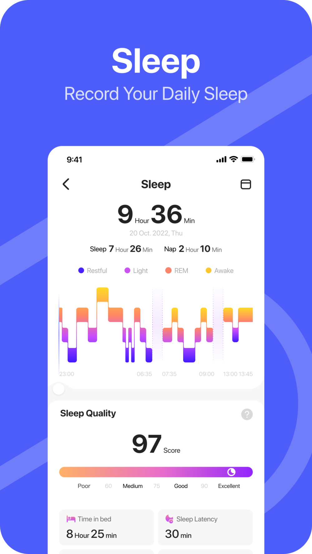 Da Rings app screenshot 3 — smart ring health tracking interface