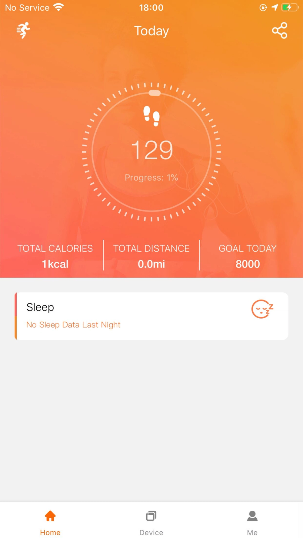 FitCloudPro app screenshot 1 — home dashboard