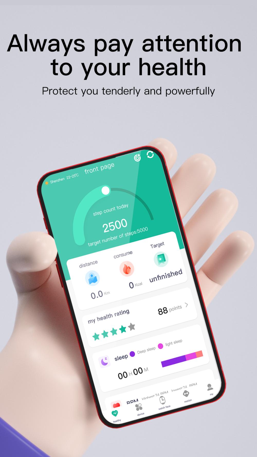 XOfit app screenshot 1 — smartwatch health and fitness tracking