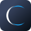Cyan Glasses app logo — AI smart glasses companion for translation, camera, and AI voice chat