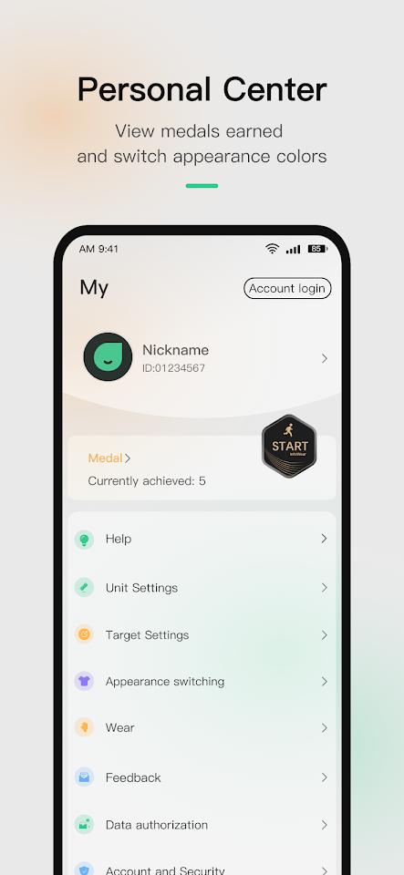 InfoWear app screenshot 3 — smartwatch health tracking and fitness monitoring