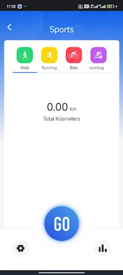 SIMSONAIR app screenshot 3 — smartwatch health tracking interface