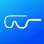 HeyCyan app logo — AI smart glasses companion app for Bluetooth control, media sync, and Cyan AI assistant
