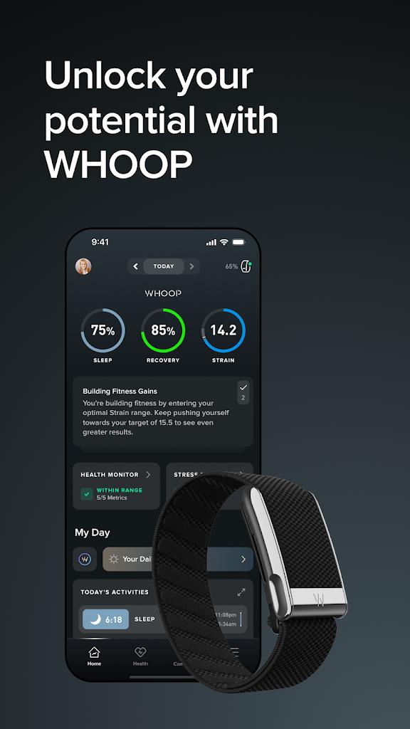 WHOOP app screenshot 1