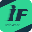 InfoWear app logo — companion app for smartwatches and fitness trackers