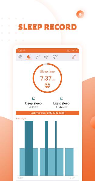 Qwatch app screenshot 2 — health tracking and smartwatch management