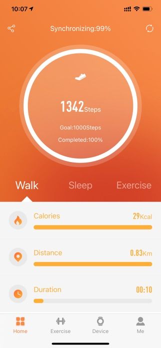 JYouPro app screenshot 1 — health and fitness tracking interface