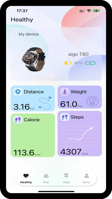 GaoFit app screenshot 1 — smartwatch health tracking and fitness monitoring
