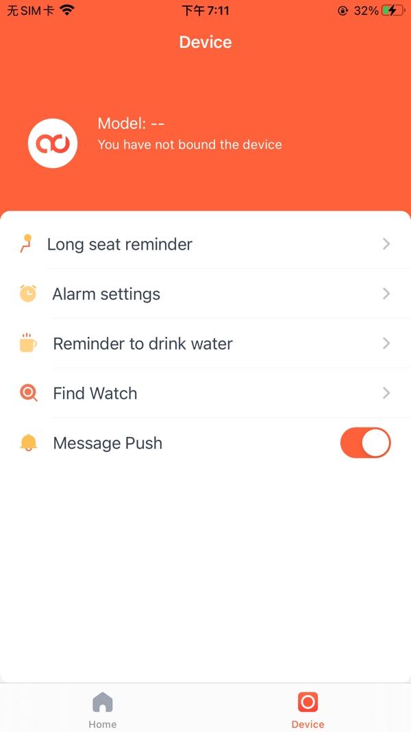 wwfit app screenshot 2 — smartwatch companion app for health tracking