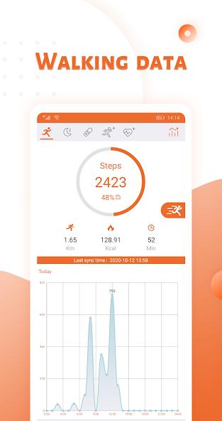 Qwatch app screenshot 1 — health tracking and smartwatch management