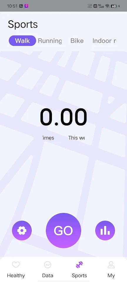 OFITPRO app screenshot 3 — smartwatch health tracking and fitness monitoring