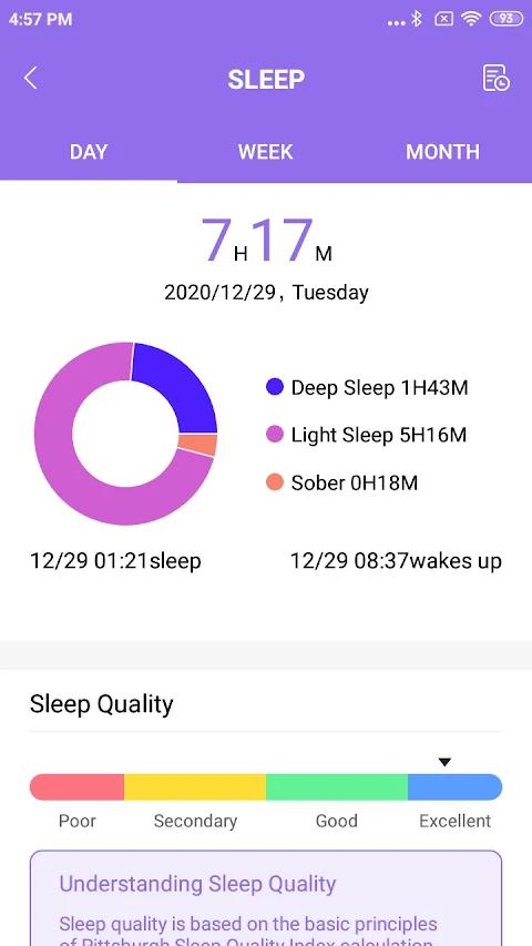 Flow Fit app screenshot 2 — smart bracelet health tracking and fitness monitoring