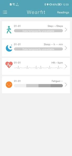 Wearfit app screenshot 2