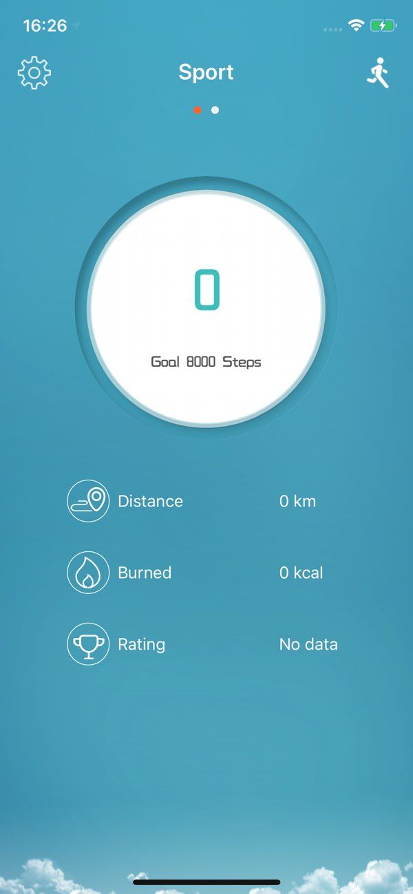 FlagFit app screenshot 1 — fitness tracking and health monitoring