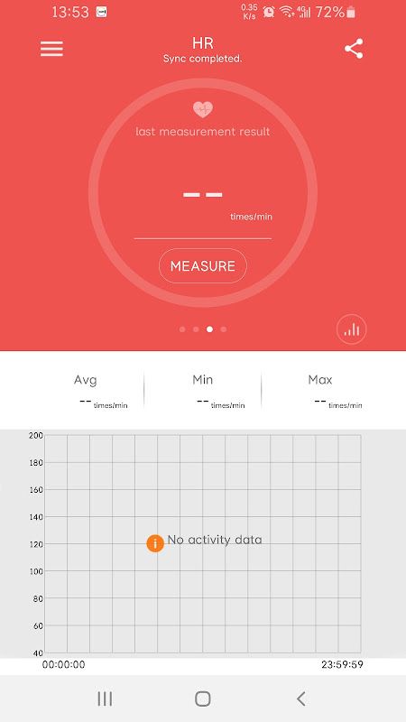 iband app screenshot 1 — smartwatch health tracking and fitness monitoring