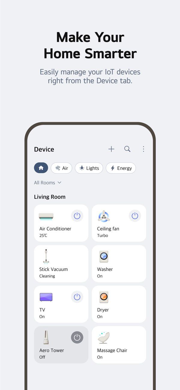 LG ThinQ app screenshot 3