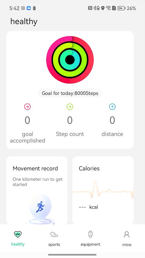 GFit Pro app screenshot 1 — smartwatch health tracking and device management