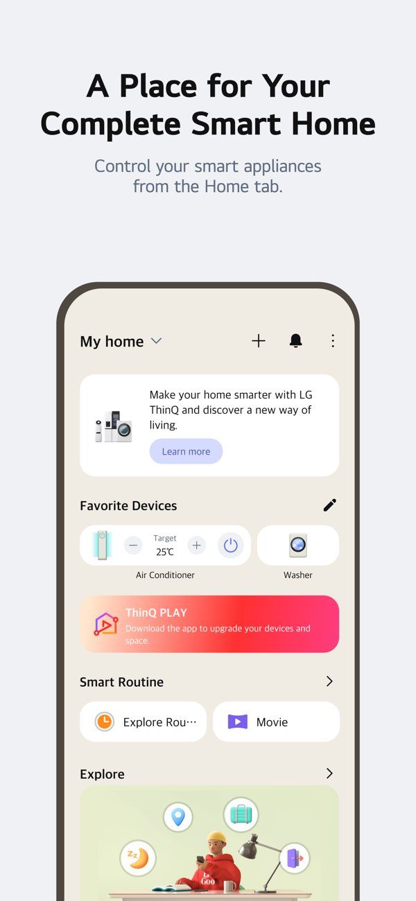 LG ThinQ app screenshot 2