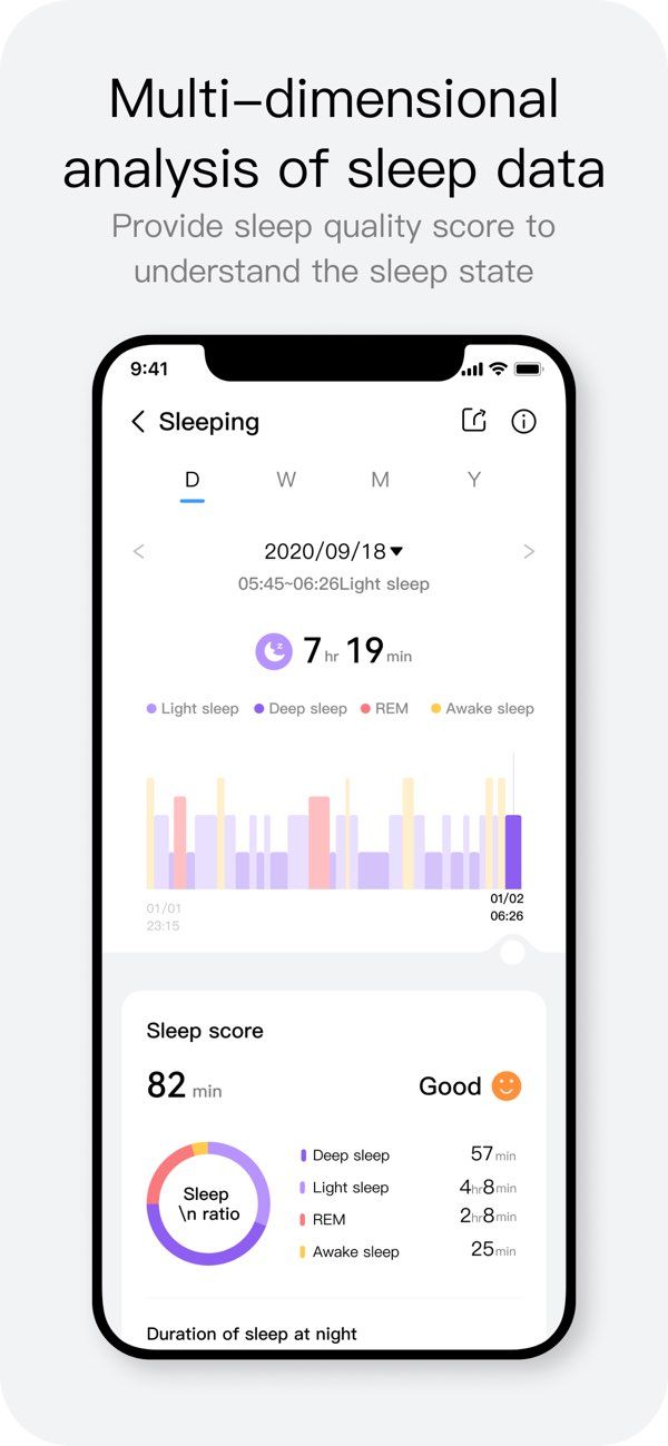 Haylou Fun app screenshot 3 — smartwatch health tracking and management