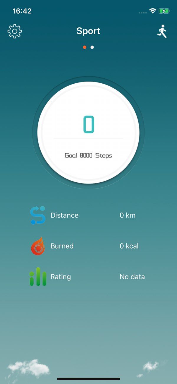 DayDay Band app screenshot 1 — smart bracelet health tracking and fitness monitoring