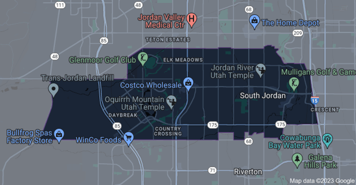 Map of South Jordan
