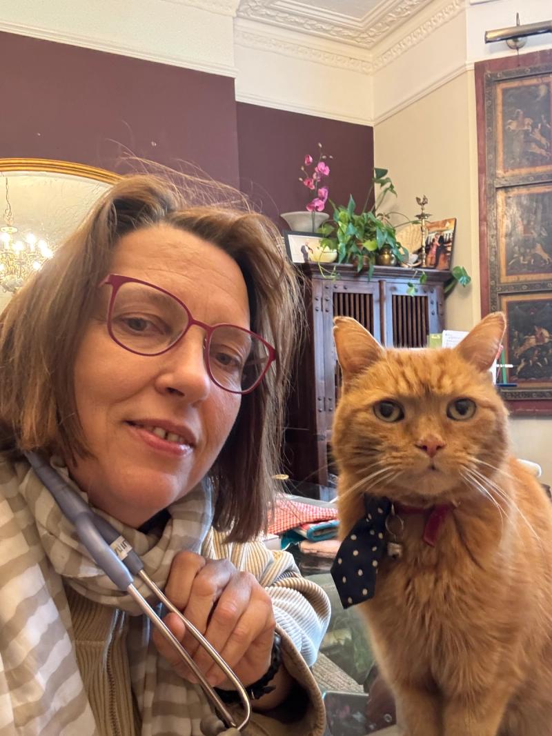 Leopold, a happy patient.