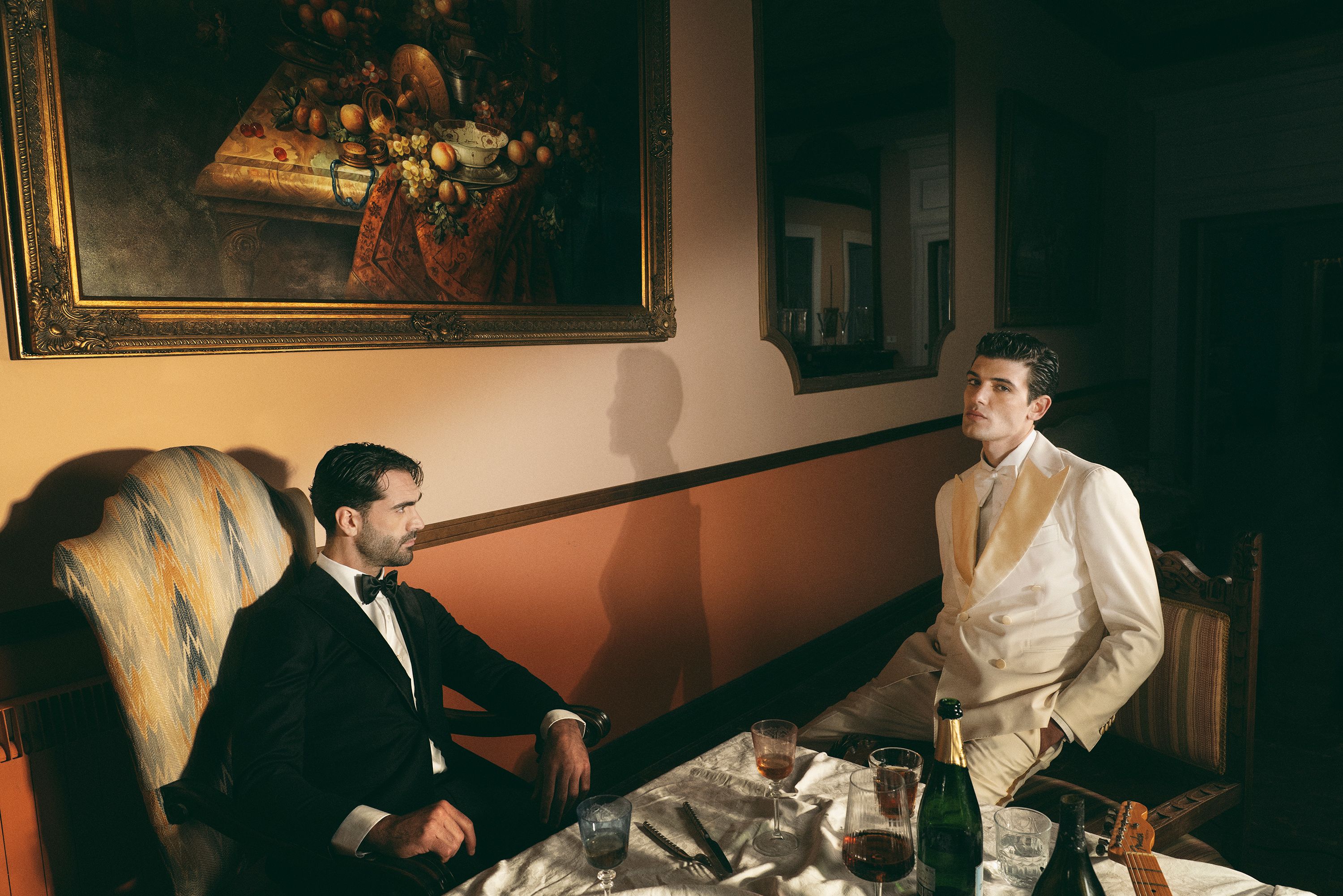 Two men in tuxedos