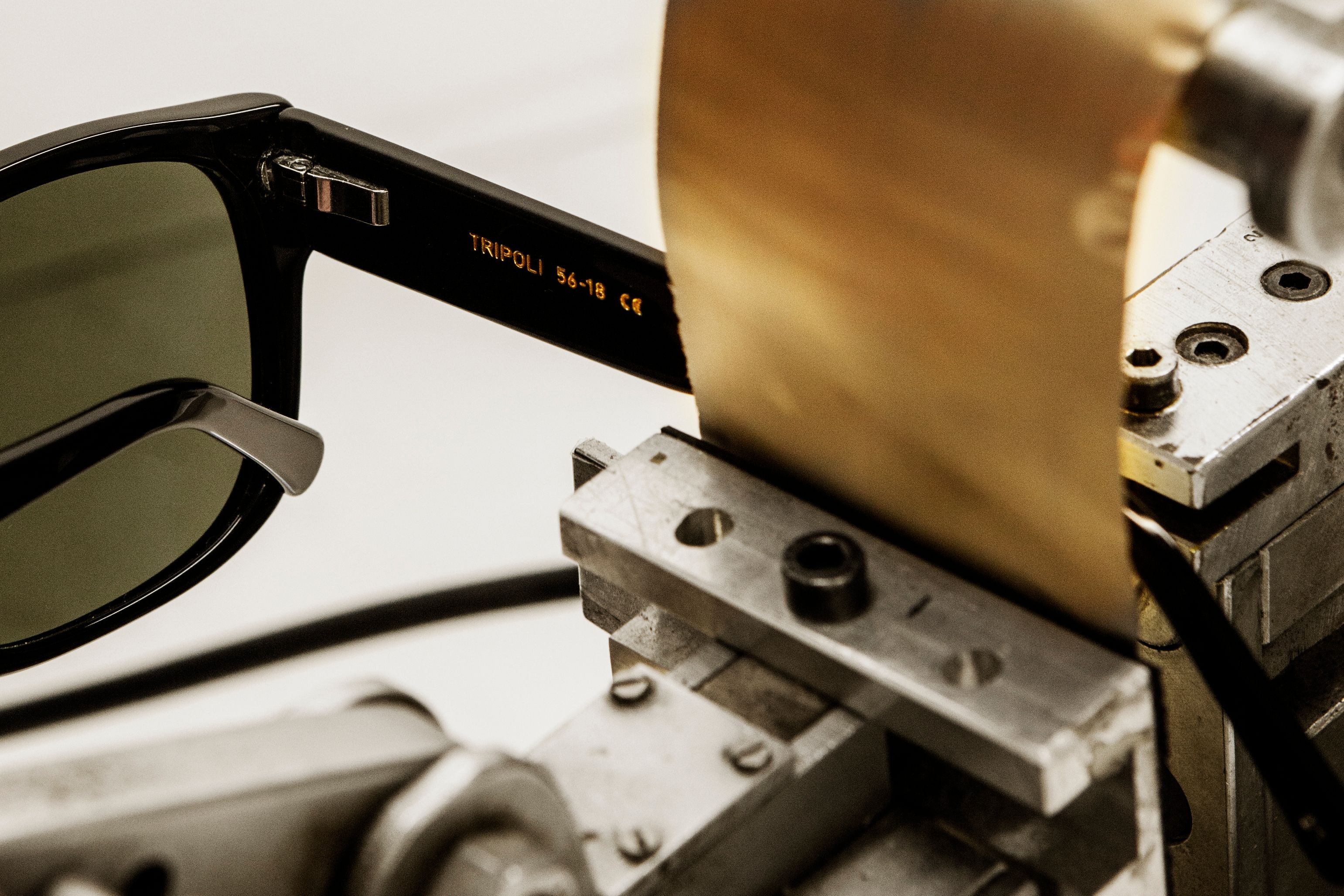 Sunglasses being designed.