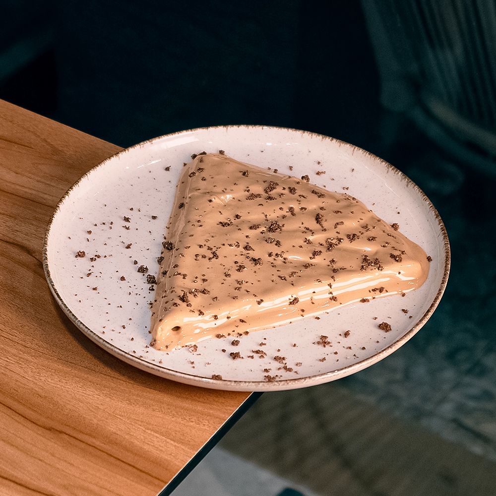 Folded Crepe Crispy Bueno with Hazelnut Cream and Wafer Topping at Asador Coffee El Jadida