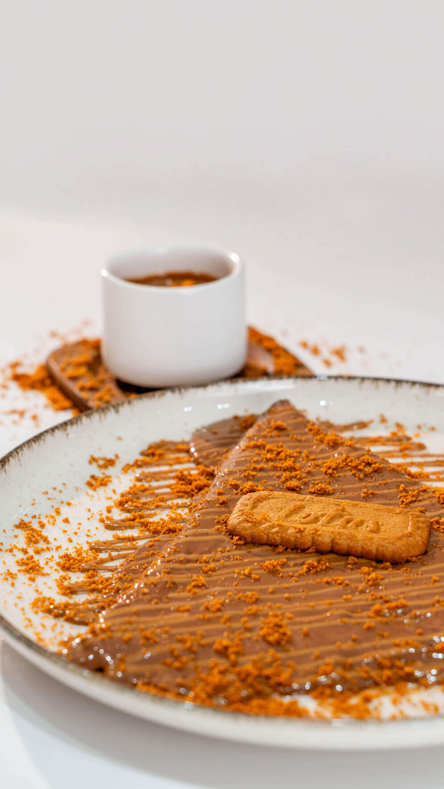Folded Crepe Lotus with Biscoff Spread and Biscuit Crumbs at Asador Coffee El Jadida