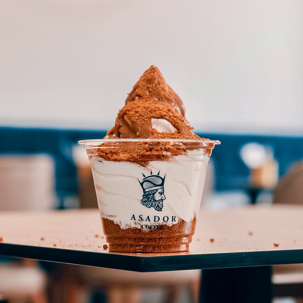 Soft Crunchy Biscoff Ice Cream Sundae with Lotus Spread and Biscuit Topping at Asador Coffee El Jadida