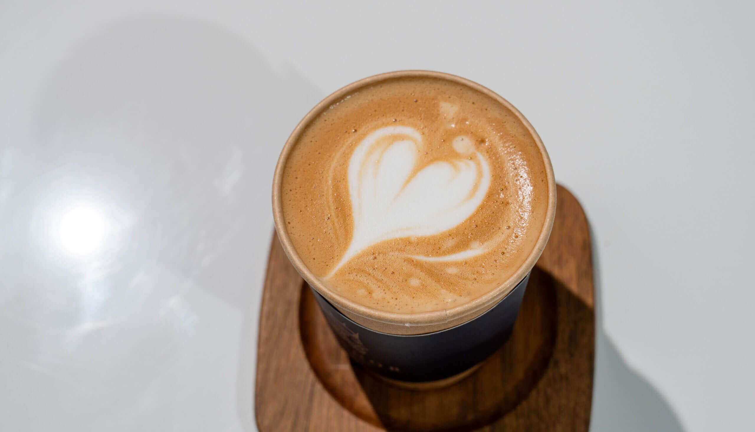 Sweet Spanish Latte with Condensed Milk and Heart Latte Art at Asador Coffee El Jadida