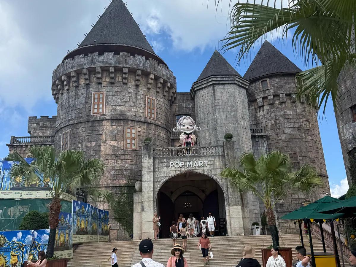 The stone castle gate at the top of Ba Na Hills
