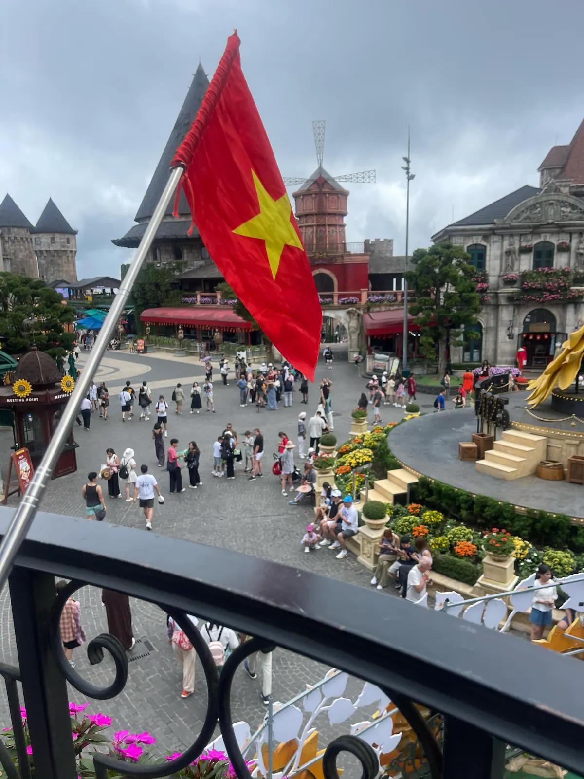 The French Village square at Ba Na Hills