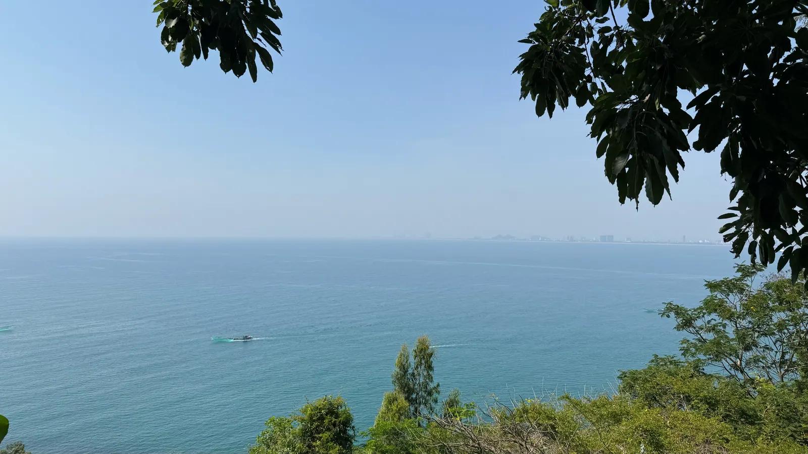 The East Sea seen from a viewpoint on the Marble Mountains