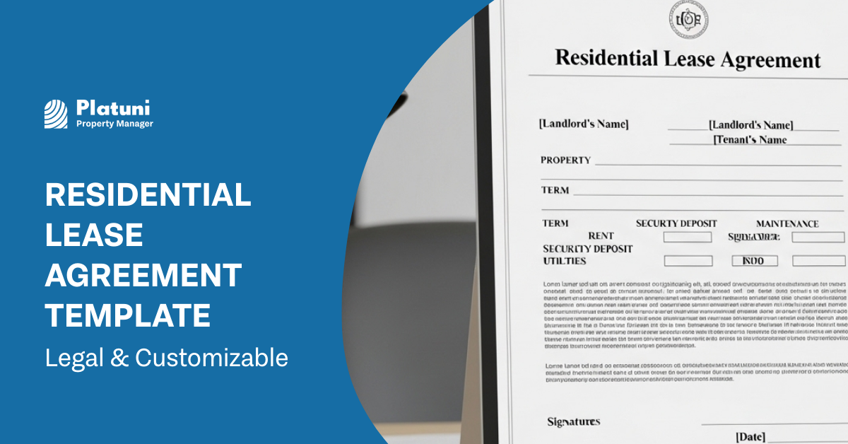 Residential Lease Agreement Template | Legal & Customizable