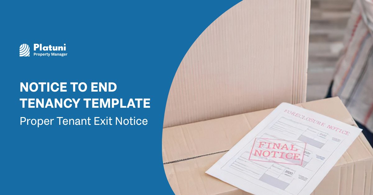 Notice to End Tenancy Template | Proper Tenant Exit Notice