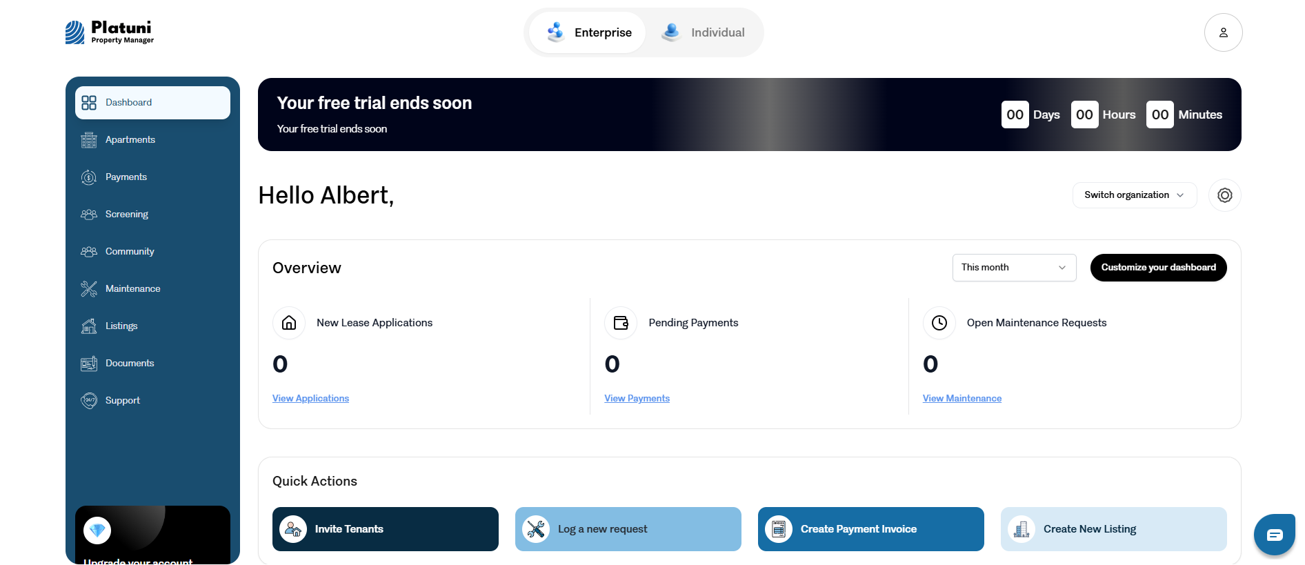 Dashboard Overview