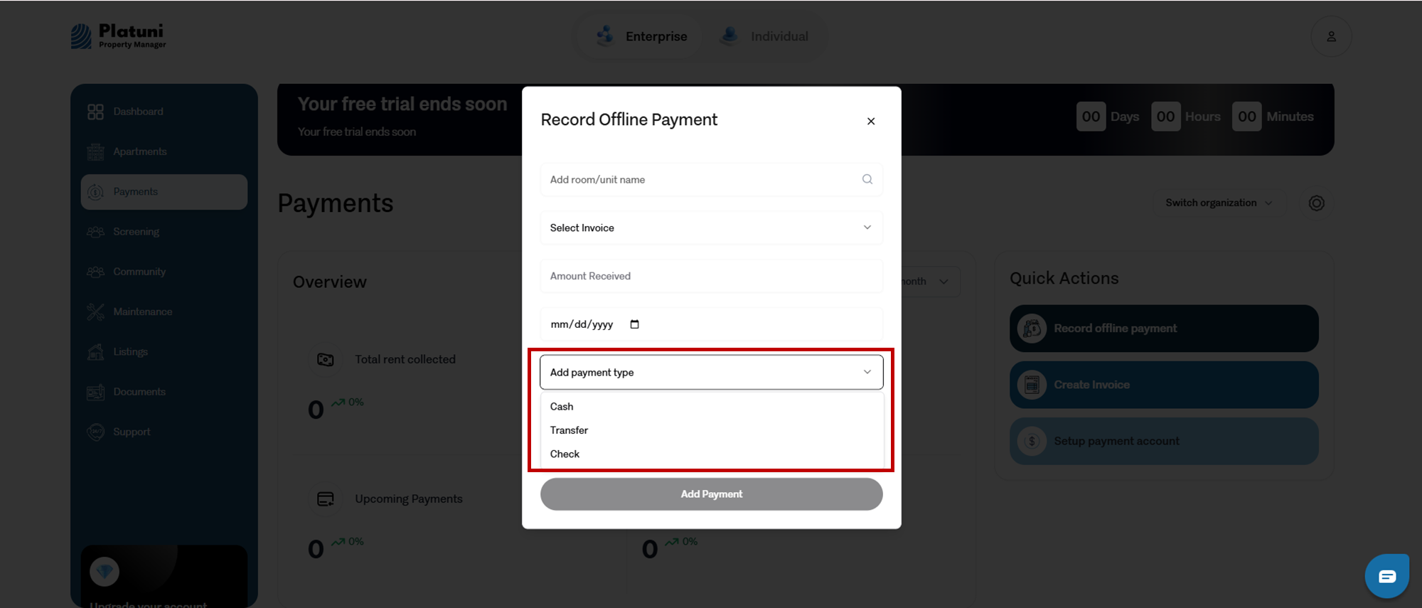 Available Payment Methods