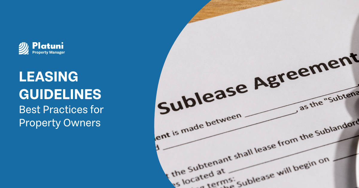 Leasing Guidelines | Best Practices for Property Owners