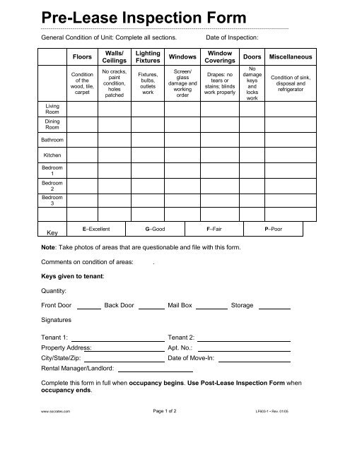 checklist for property management